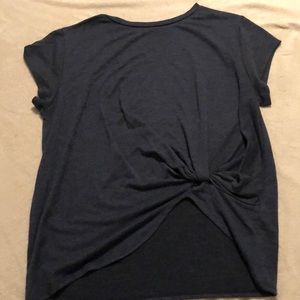 Dark blue Tied Tee
